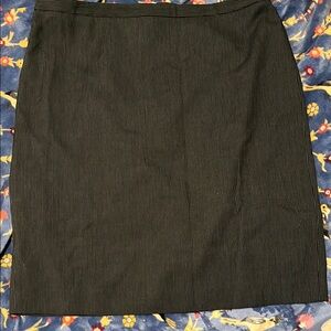 Classic Black Pinstripe Skirt